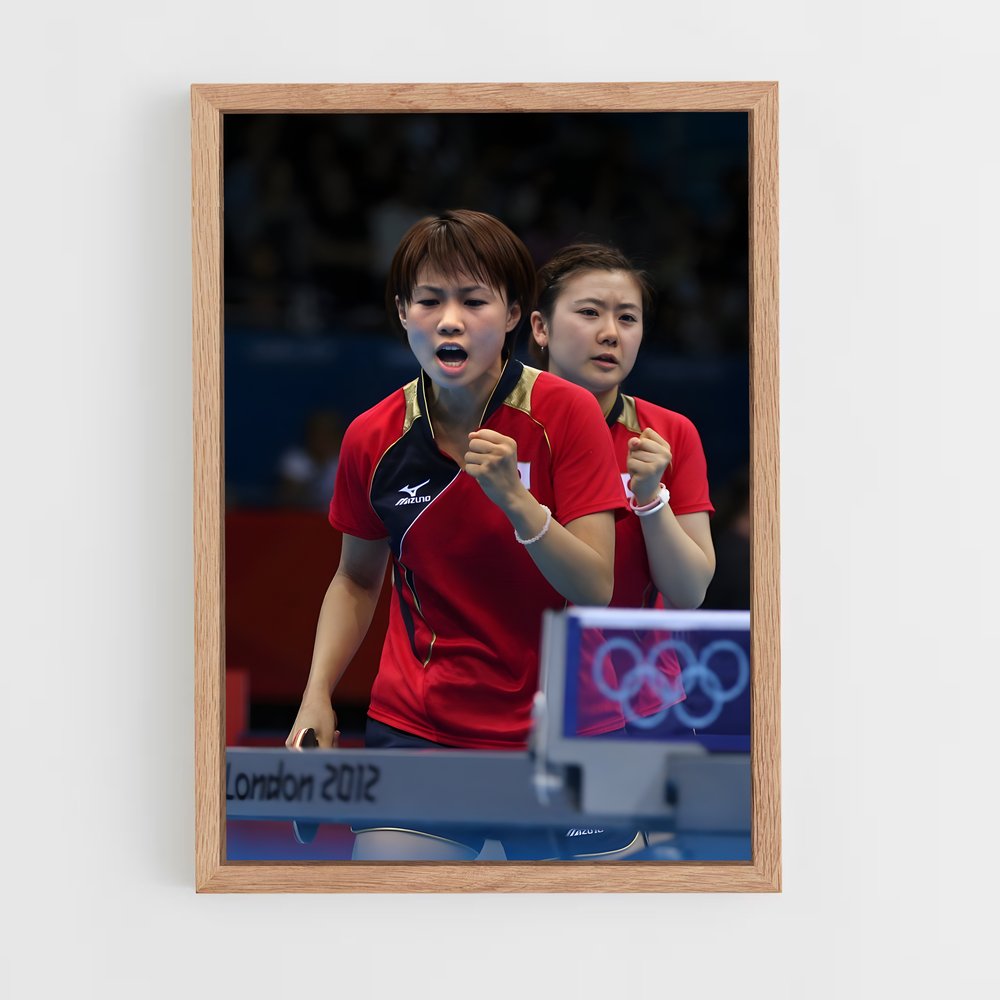 Poster Asian games animé – affiche Tennis de table (vue 4)